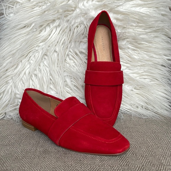 Halogen Suede Loafers